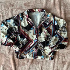 Molly Bracken Patterned Silk Blouse